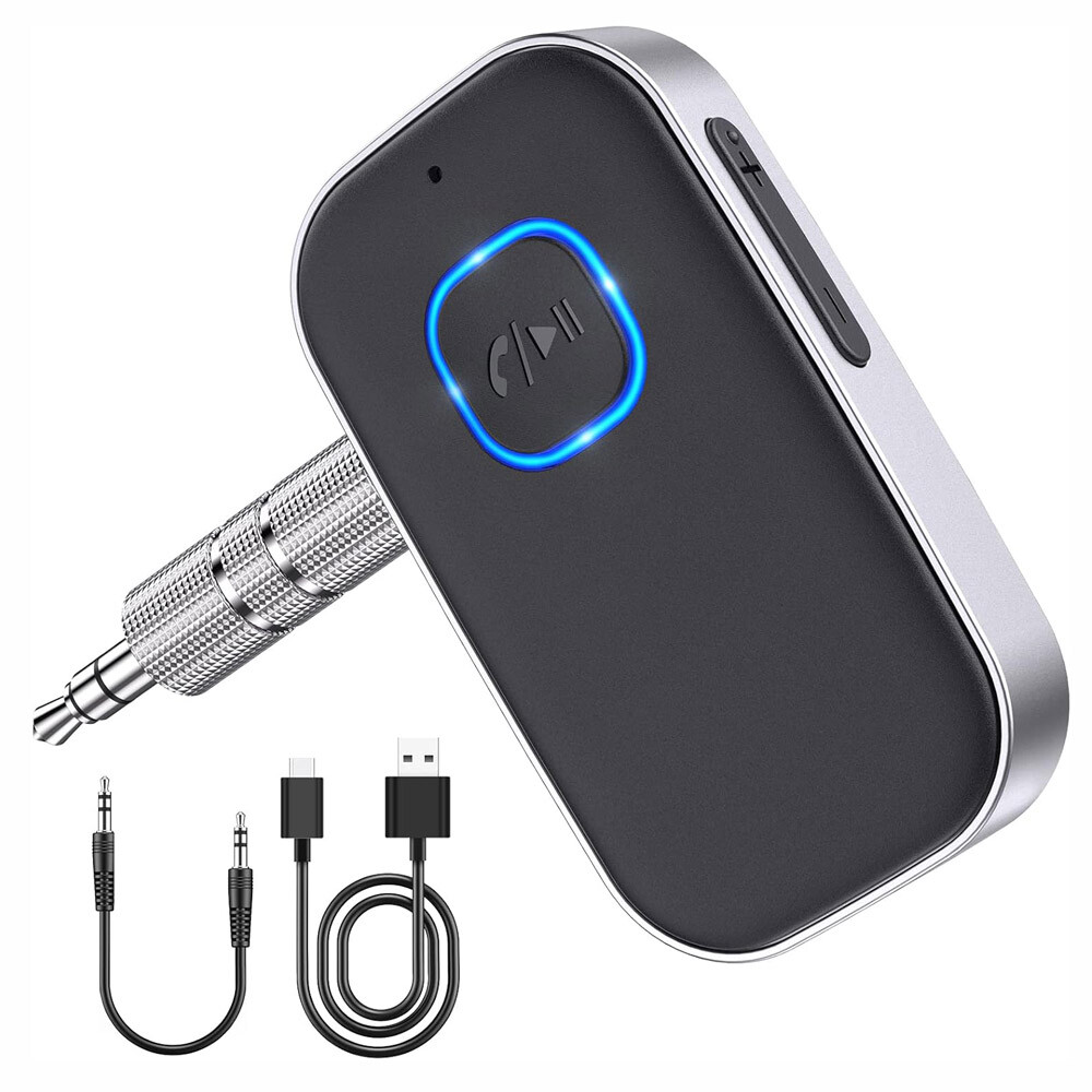 Bluetooth Transmitter Call Music Receiver 3.5mm Jack AUX Adapter Car Smartphones