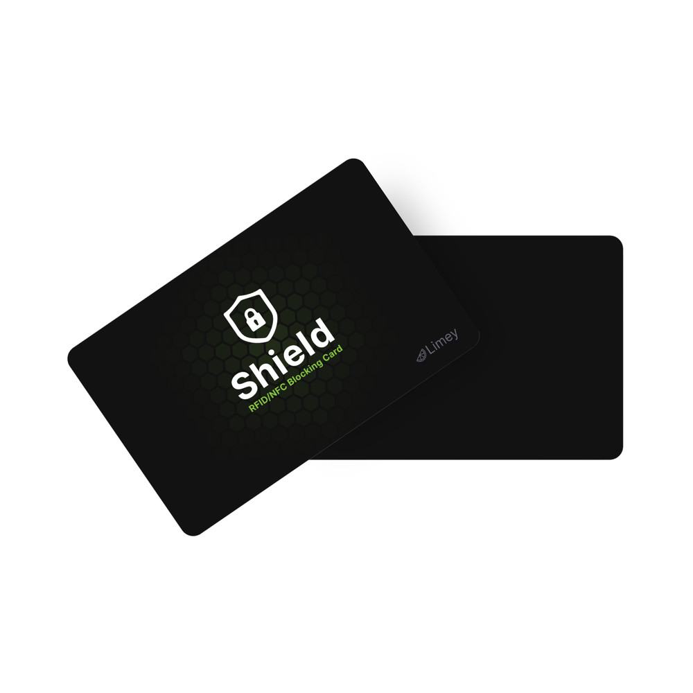 Limey Pack RFID Blocking Card Wallet Protector NFC Contactless Guard Black