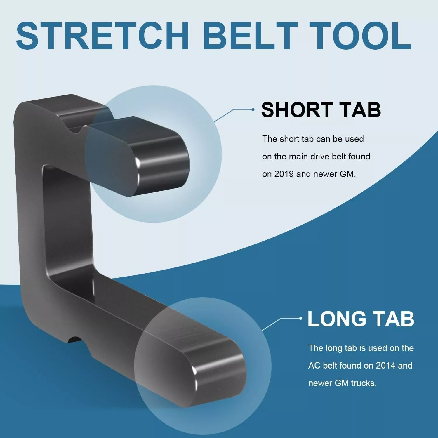 59560 Stretch Belt Tool for GM 5.3.L, 6.2L, and 6.6L Gas engines