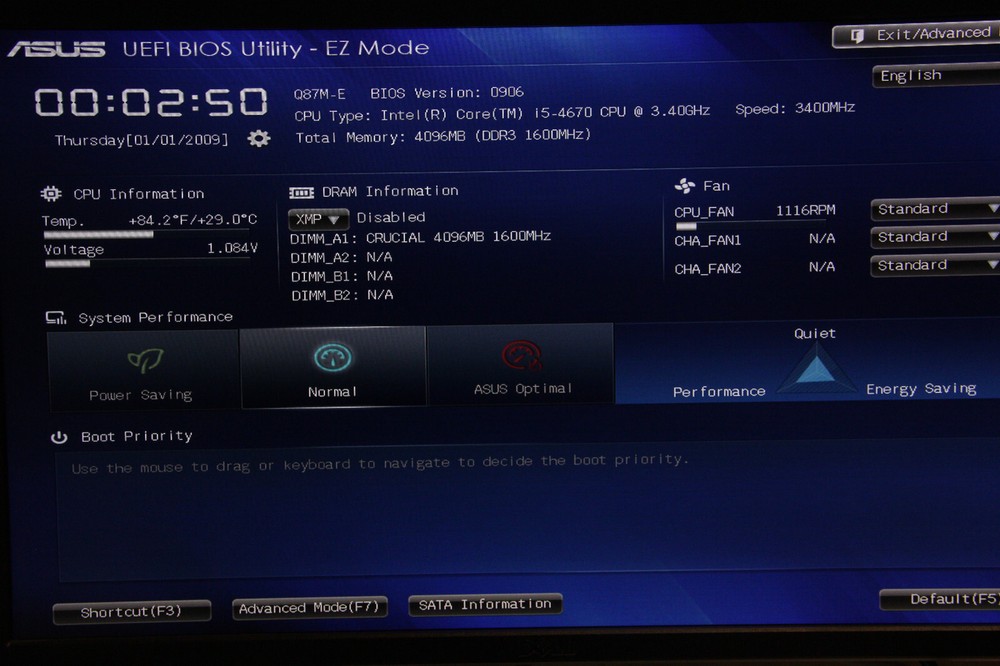 Asus Q87M-E | Intel Core i5-4670 Combo - Tested