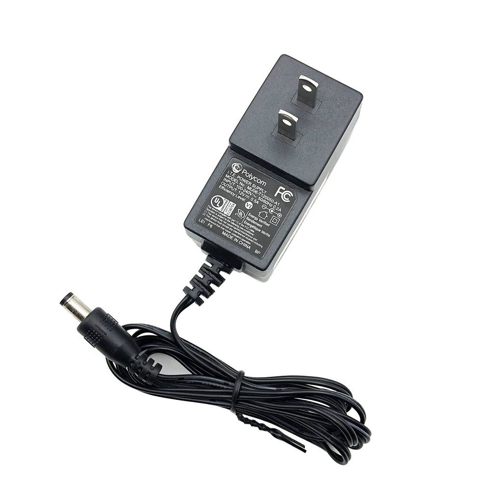 Original Polycom AC Adapter for Polycom VVX201 VoIP Phone 2201-40450-001