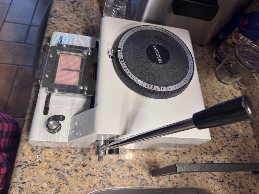 PVC Code Printer Embosser Model DMS 72A With Manual