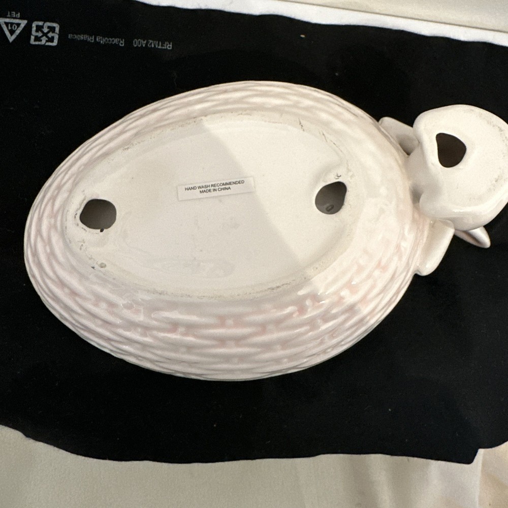 Pre-owned Bunny Shaped Candy Egg Dish