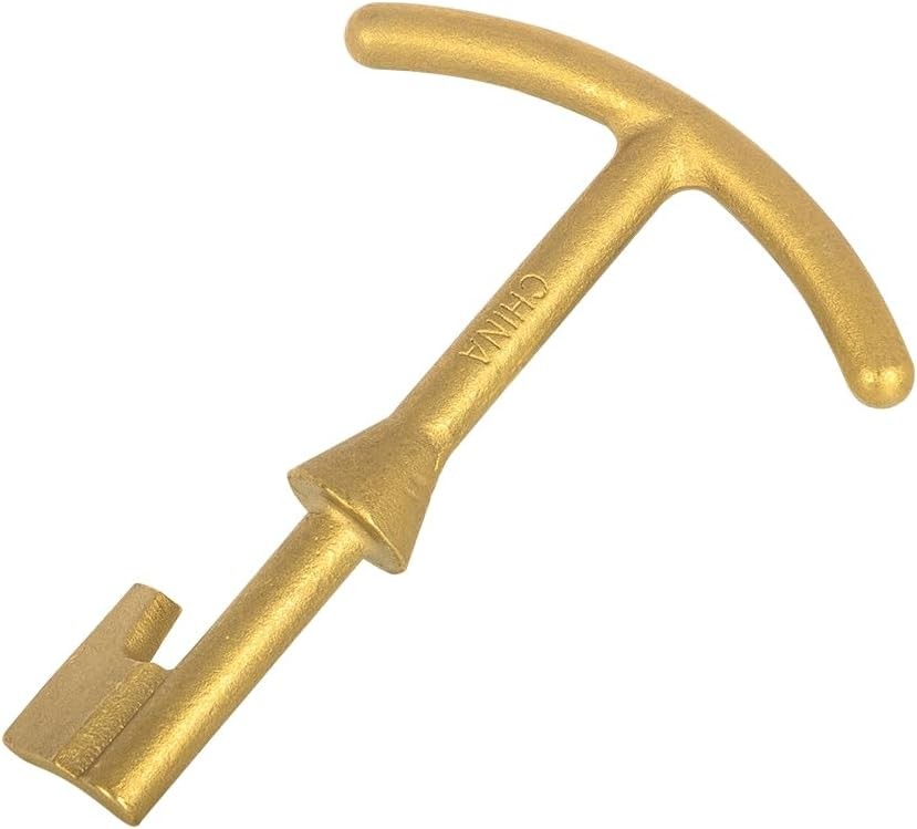 EFIELD Water Meter Box Key, Brass Made, 5.5-inch Length,(TOOL034)