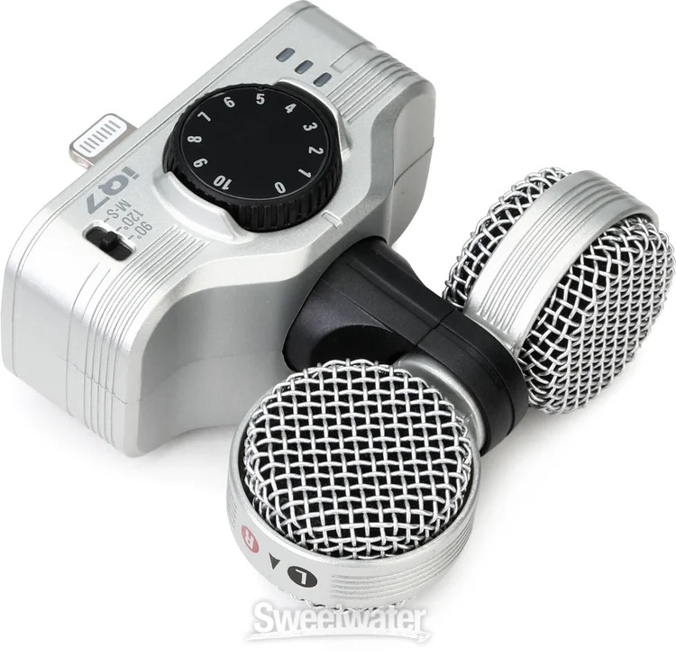 Zoom iQ7 Rotating Mid-Side Stereo Microphone for iOS