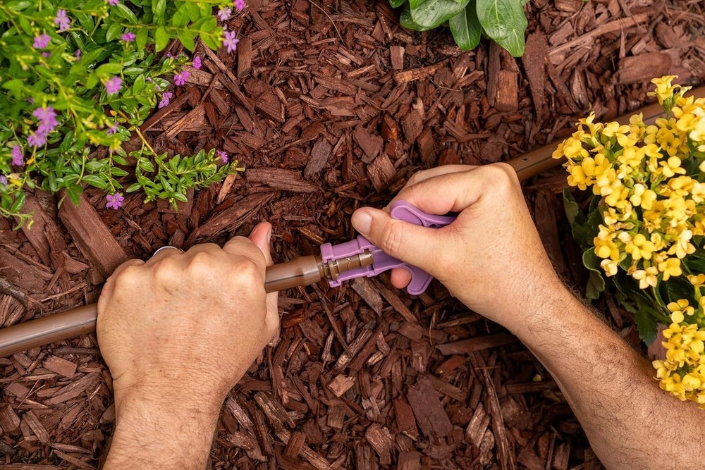 Purple Drip Irrigation Barbed Fitting Tool - Ergonomically Designed for Comfort