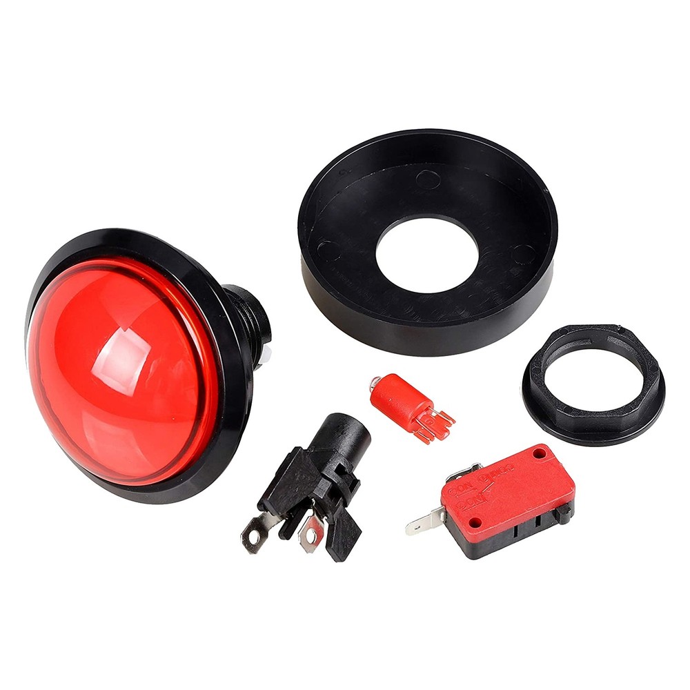 5x buttons 60mm dome 2.36 LED button with micro switch for Arcad3657