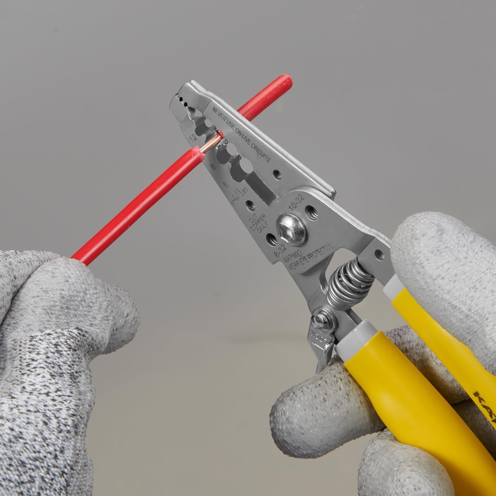 KATA 7 Inch Wire Stripper, Cutter, Stripping/Cutting Tool for Yellow