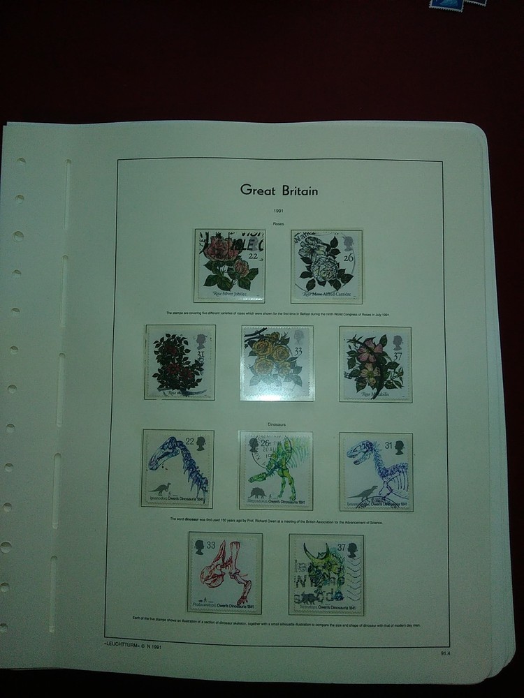 LIGHTHOUSE Commemorative Hingeless album pages Great Britain 1991-1999 Used