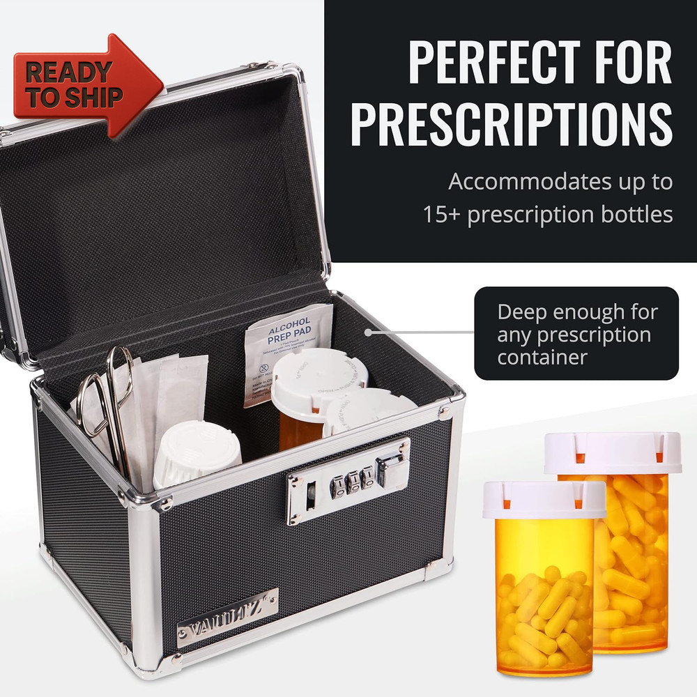 Vaultz Secure Security Lock Boxes - Safe Combination Lock Box, Storage for Docu