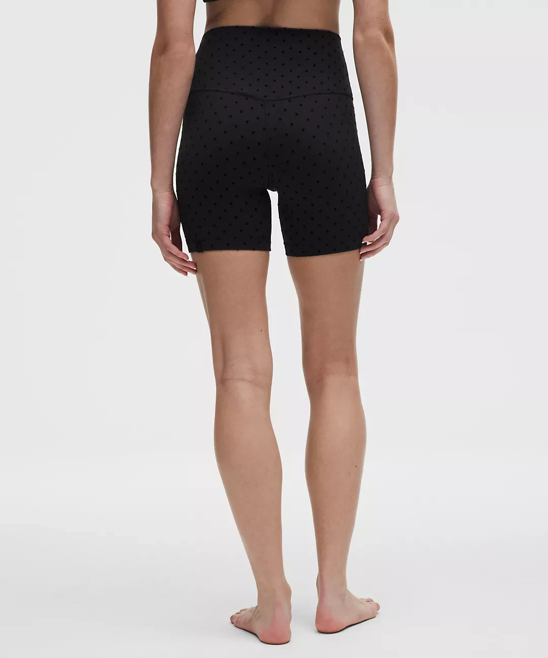 LULULEMON ALIGN SHORT 6"~POLKA DOT FLOCKED BLACK~0~2~4~6~8~10~12~NWT