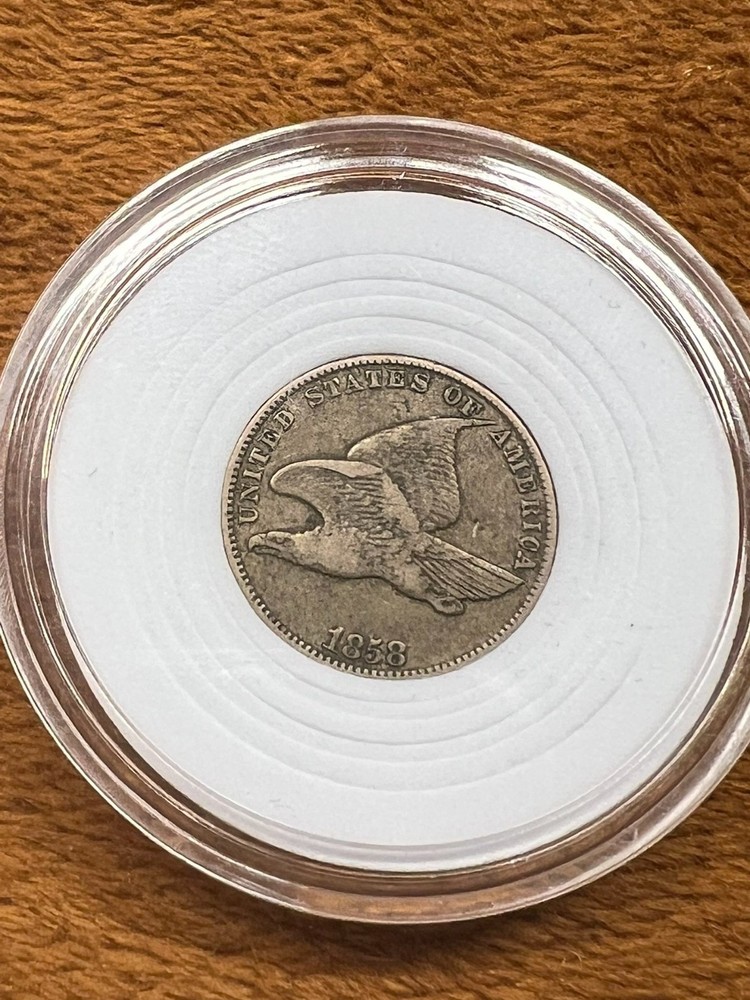 1858 Flying Eagle Cent Penny - XF condition
