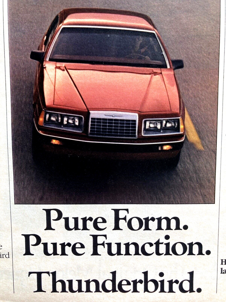 1983 Ford Thunderbird Large Print Ad