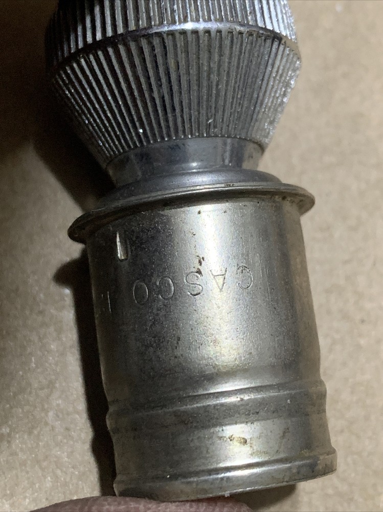 Casco 12V Cigarette Lighter Element Corvette Nova Black Top Chrome Letters