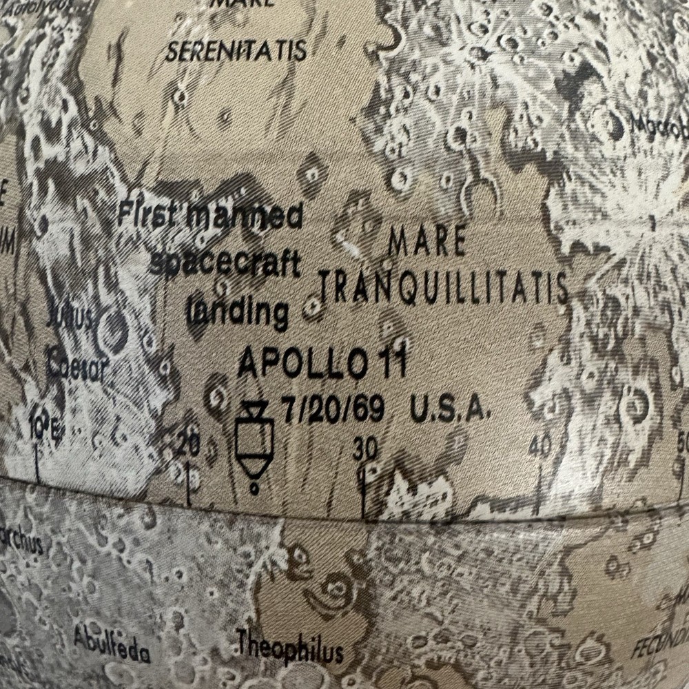 Vintage Replogle Celestial Globes Mars & Moon 6” Celestial
