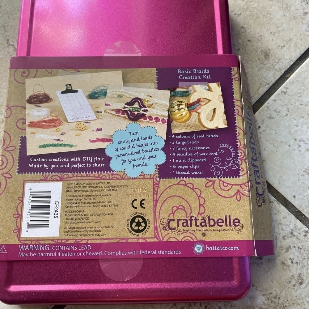 Craftabelle Inspiring Creativity & Imagination Boho Baubles Creation DIY Kit 8+