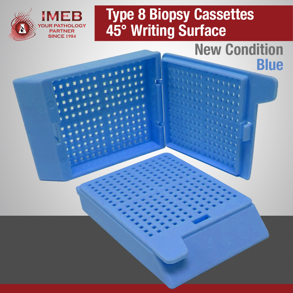 Biopsy Cassettes, Type-8, BLUE, 750 Per Case Pack, IN TUBES