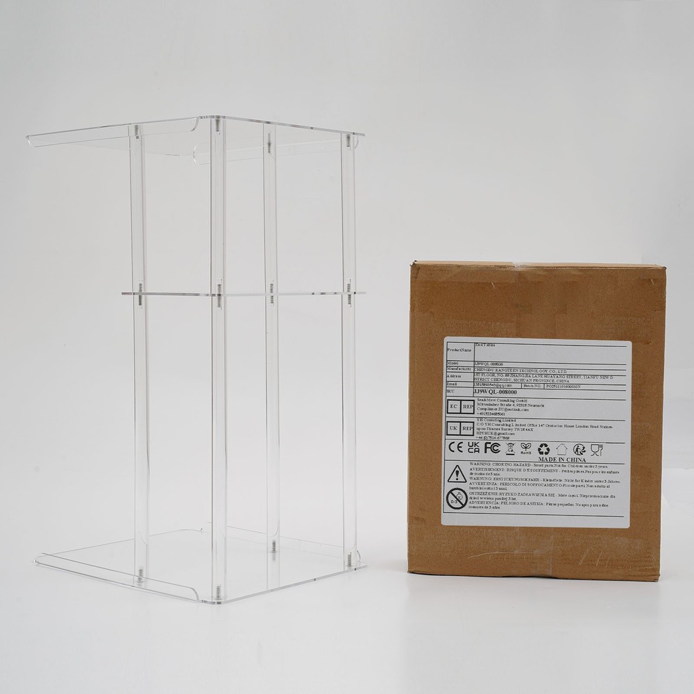 Clear Acrylic Side Table, Entryway Table, C Shaped End Table Minimalist Style