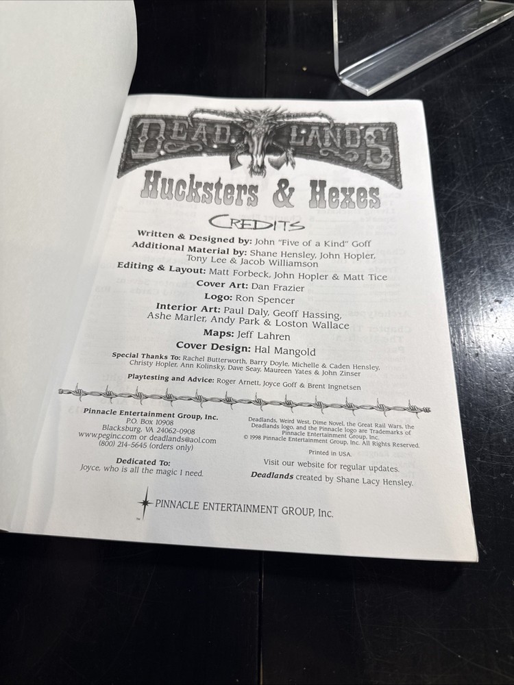 Pinnacle Deadlands Hucksters & Hexes VF