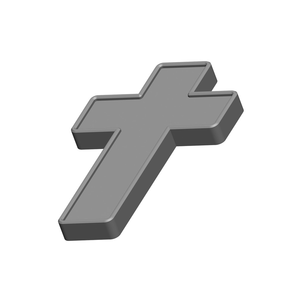 CNC Cross Shape Model - STL File for Laser & CNC Routing