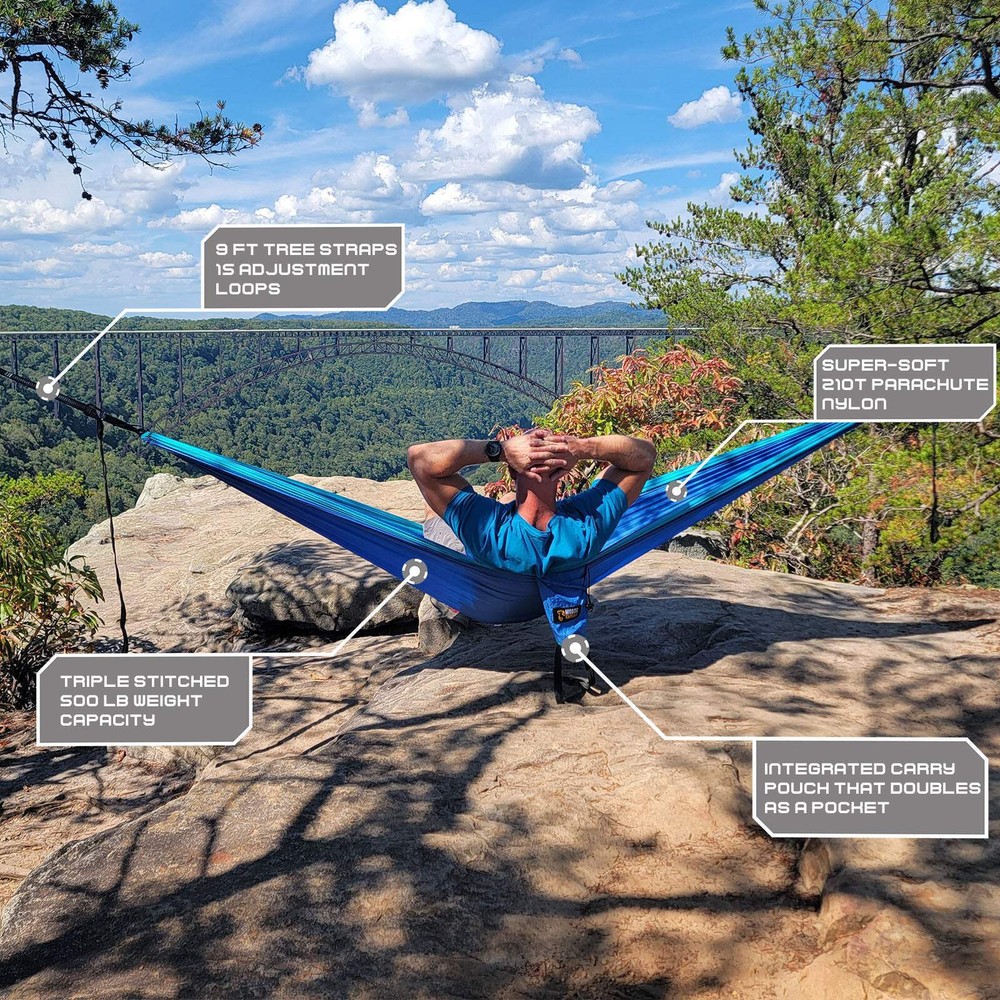 Mooseknuckle Outdoors XL Double Camping Hammock (Green)