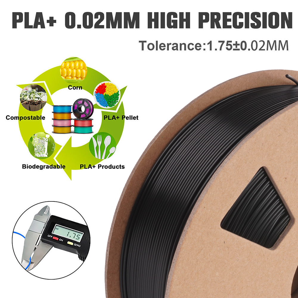 【Buy 10 Pay 6】JAYO 1.1KG PLA SILK ABS PLA+1.75mm With Spool 3D Printer Filament
