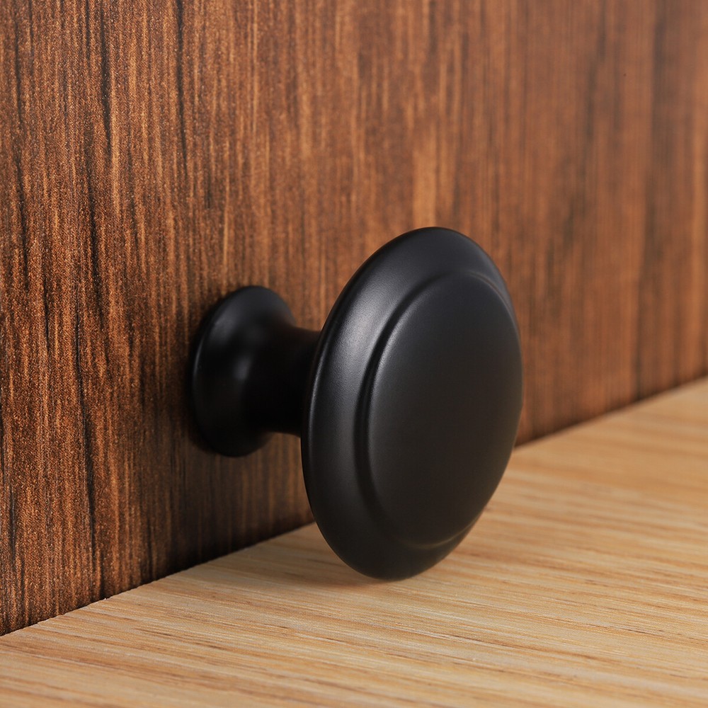 Cabinet Knobs Matte Black Kitchen Cupboard Dresser Drawer Handles Pull Knobs LOT