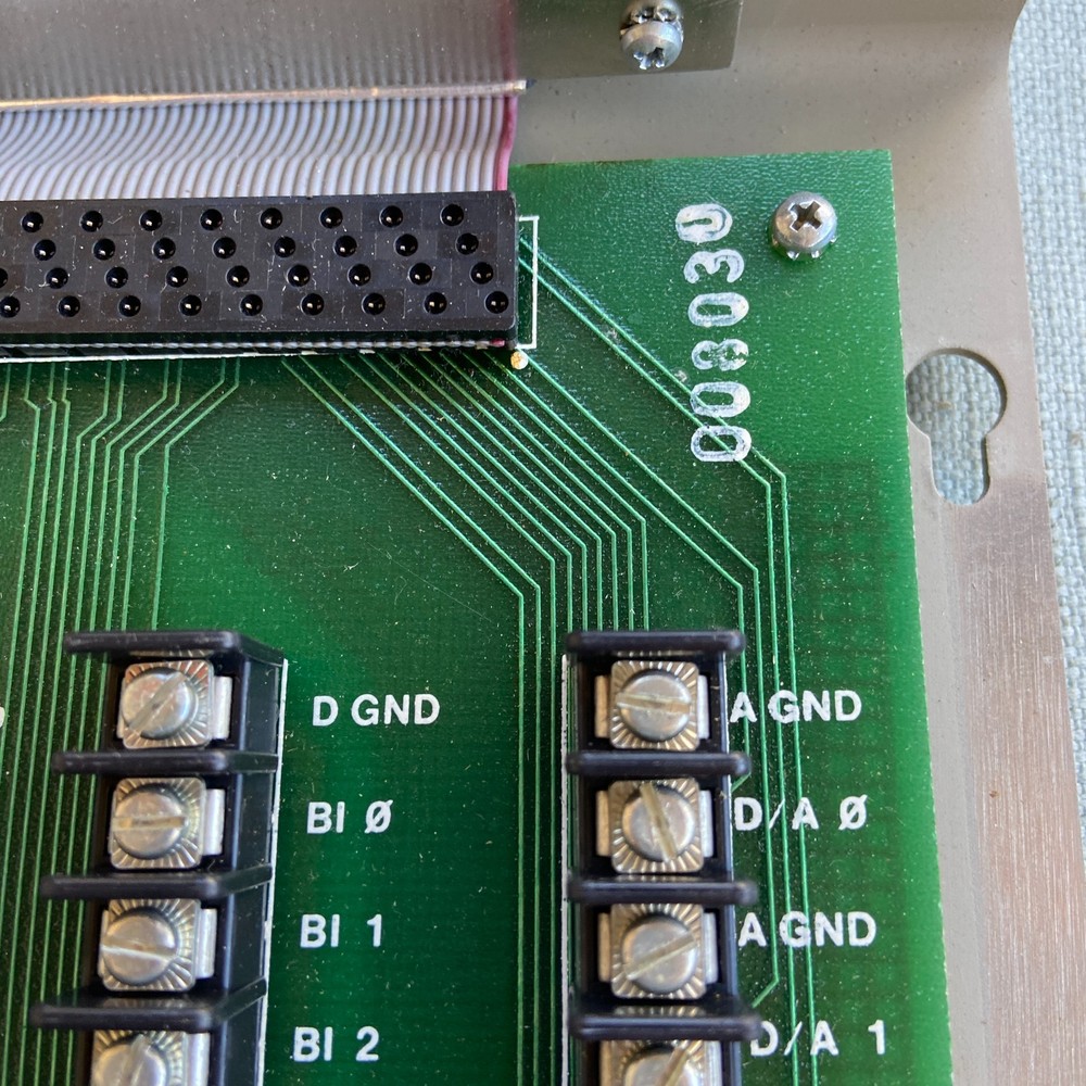 Vintage IBM Breakout Panel ISA PC Data Acquisition Control Adapter DACA 60 Pin