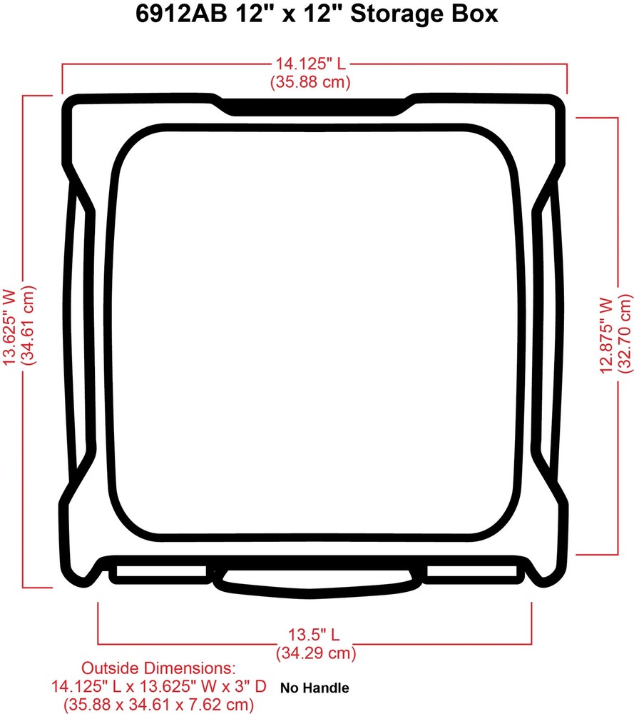 Flambeau Scrapbook Craft Storage Box Clear 1 Pack