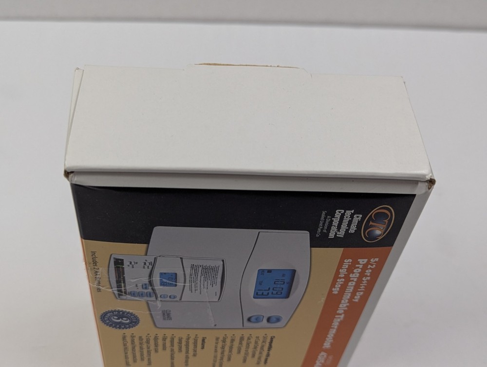 THERMOSTAT 43154A CTC PROGRAMMABLE SINGLE STAGE DIGITAL NIGHT LIGHT