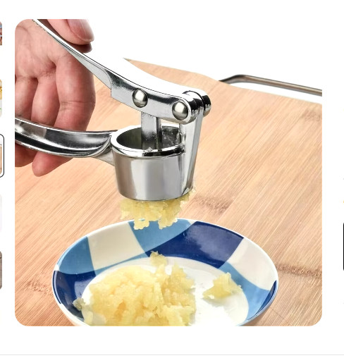 Stainless Steel Garlic Crusher Press Squeezer Mincer Kitchen Tool Squeezer