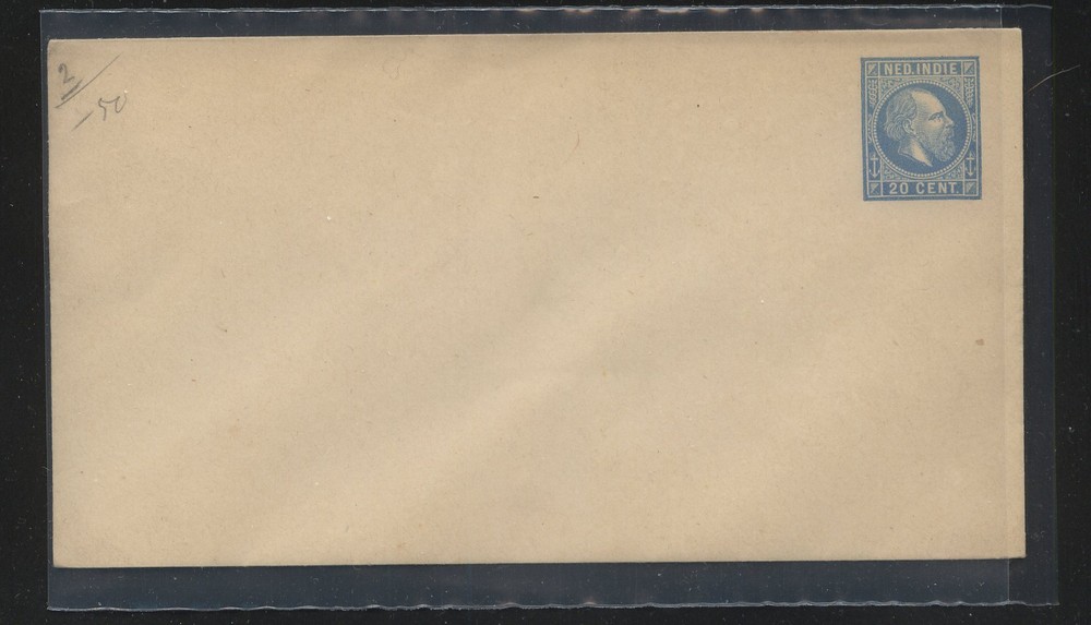 Netherlands  Indies  postal  envelope  20  cent unused          KL0517