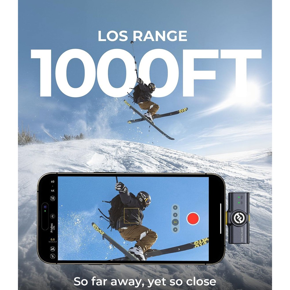 Hollyland LARK M2 DUO 2-Person Wireless Camera-Mount Microphone iPhone + Android