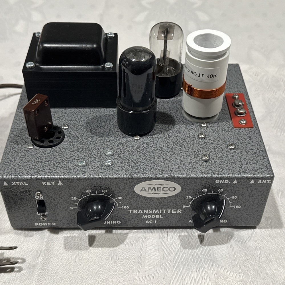 AMECO®  AC-1T CW transmitter for 80m-40m -20m FINISHED REPLICA