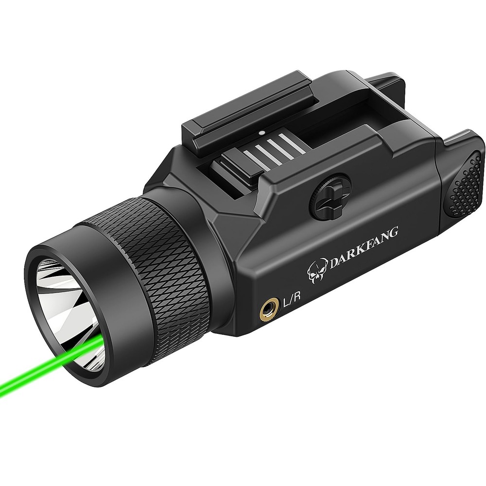 DARKFANG Tactical Flashlight and Green Laser Light Combo