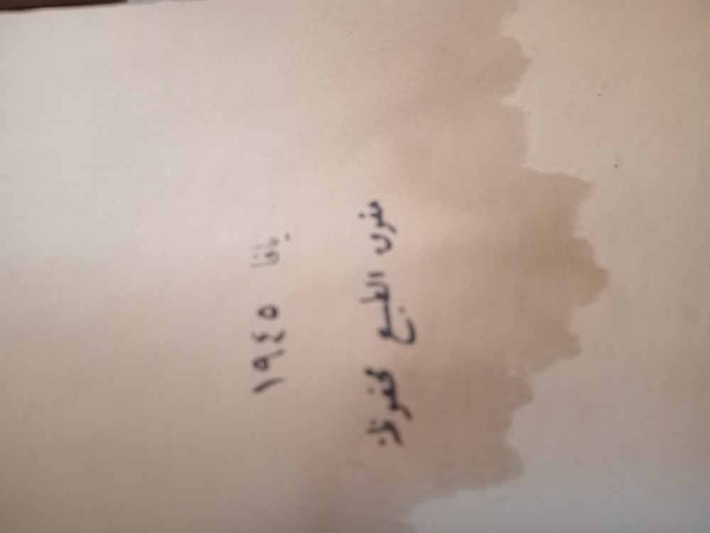 1945 arabic book. Palestine print. العالم القديم.