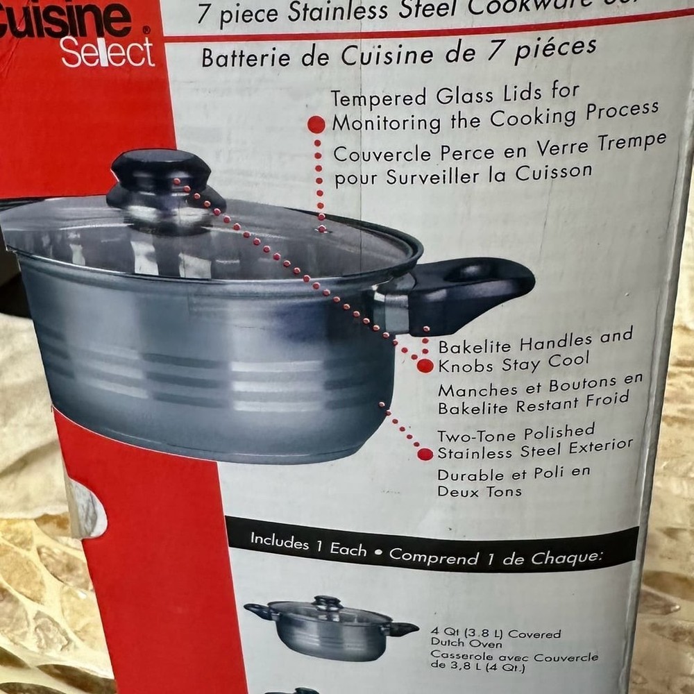 Cuisine Select Lybra 7 piece Cookware Set,