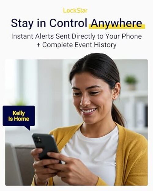 Smart Door Lock • Keyless Entry Deadbolt Door Lock • Multiple Entry Black