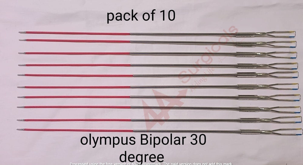4A Olympus Type Bipolar Cutting Loop 30 degree Set of 10