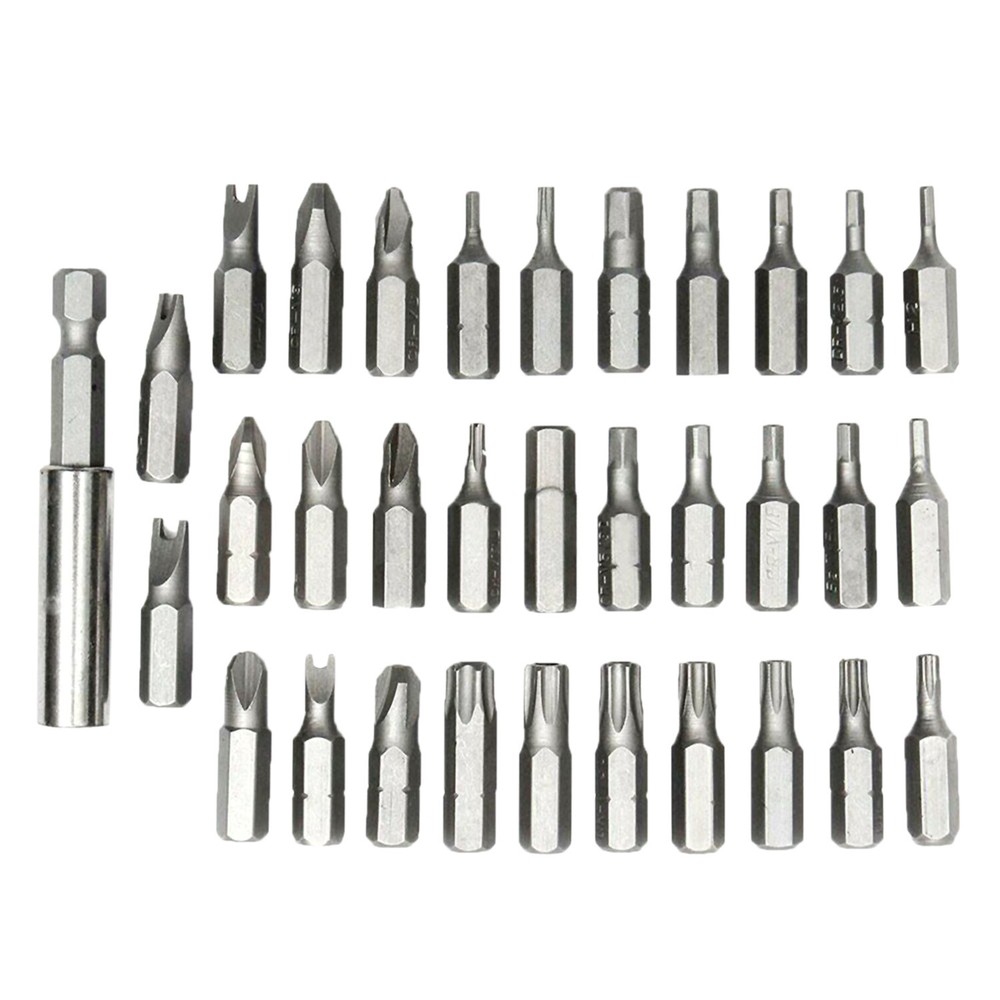 33 PC Torx Bit Set Tampered Proof Security Drill Driver Tamper Screwdrivers Bits