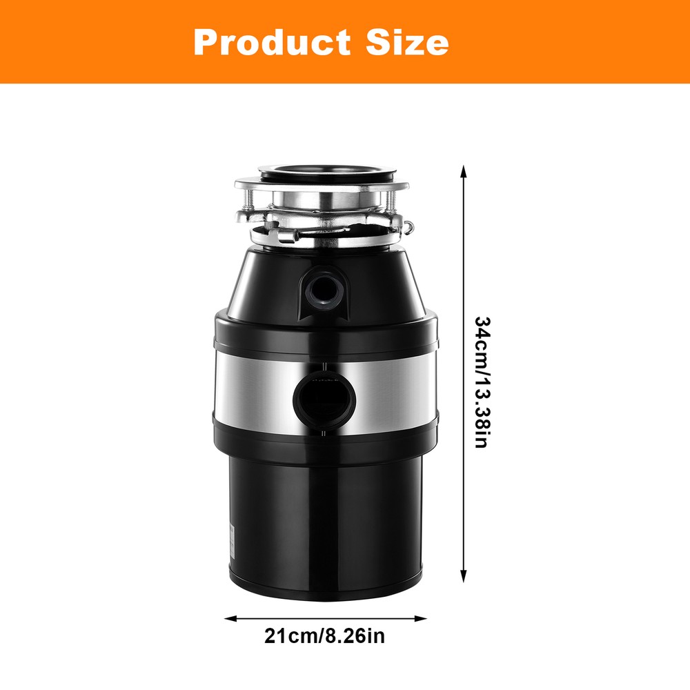 Garbage Disposal 3/4 HP Continuous Feed