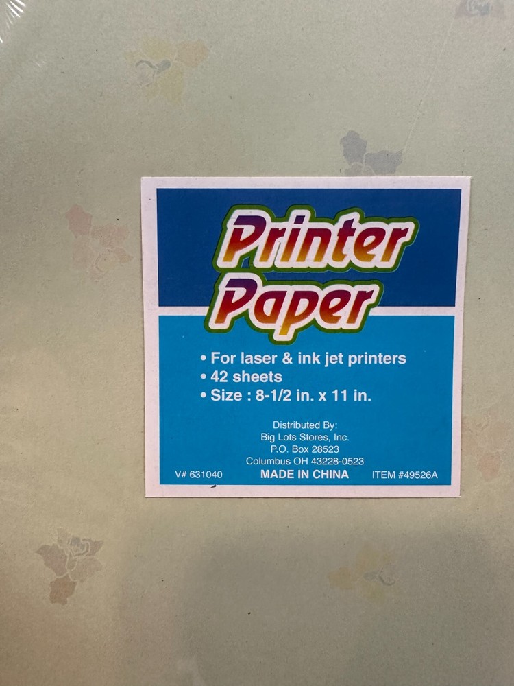 Decorative Printer Paper, Envelopes & Labels - Various designs -You choose!