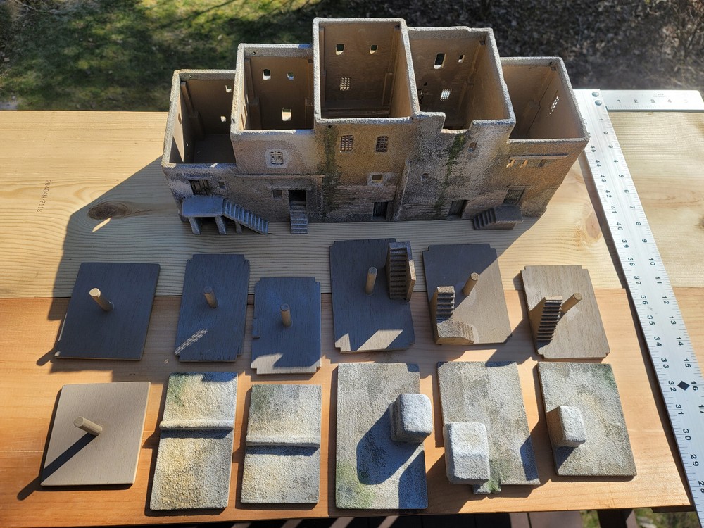 Scratch built 28mm Middle Eastern Complex diorama Chris the Model Maker Riordan