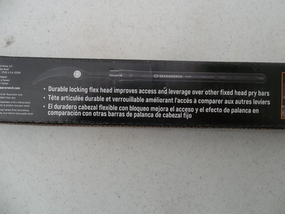 2 Gear Wrench 82220 Extendable Indexing Pry Bars