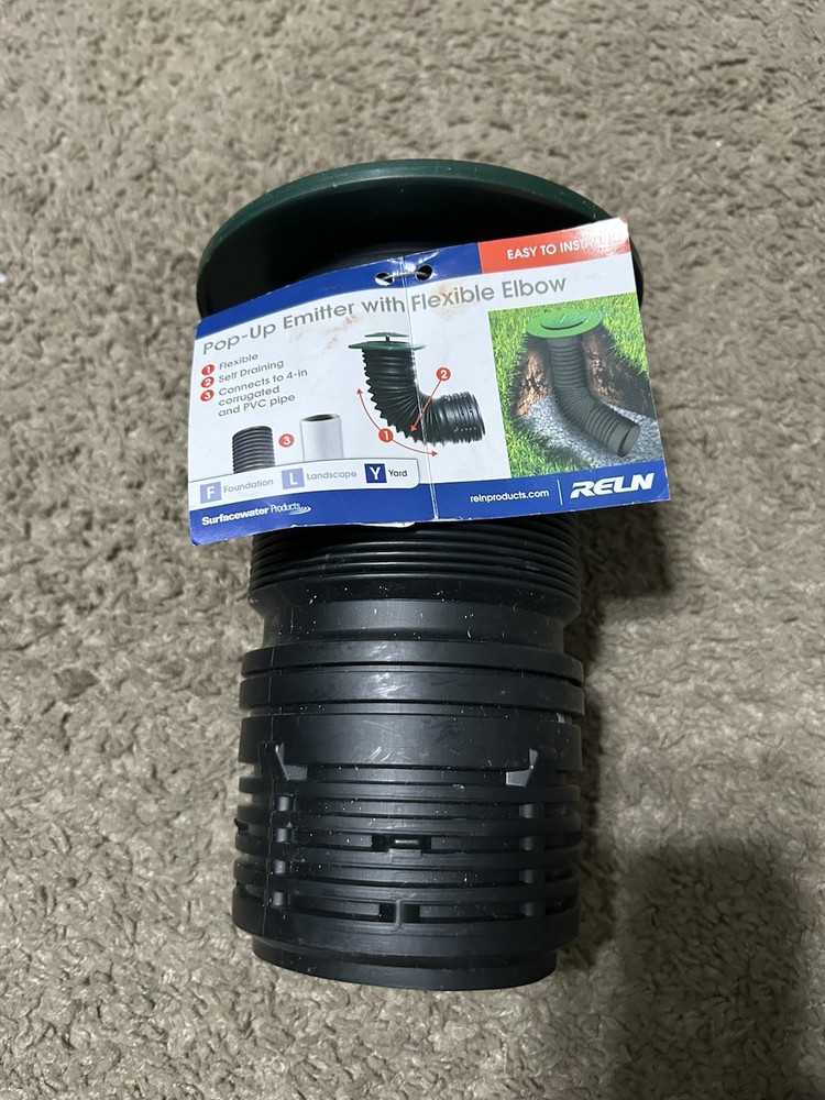 Reln 4 In. Pop-Up Emitter with Flexible Elbow