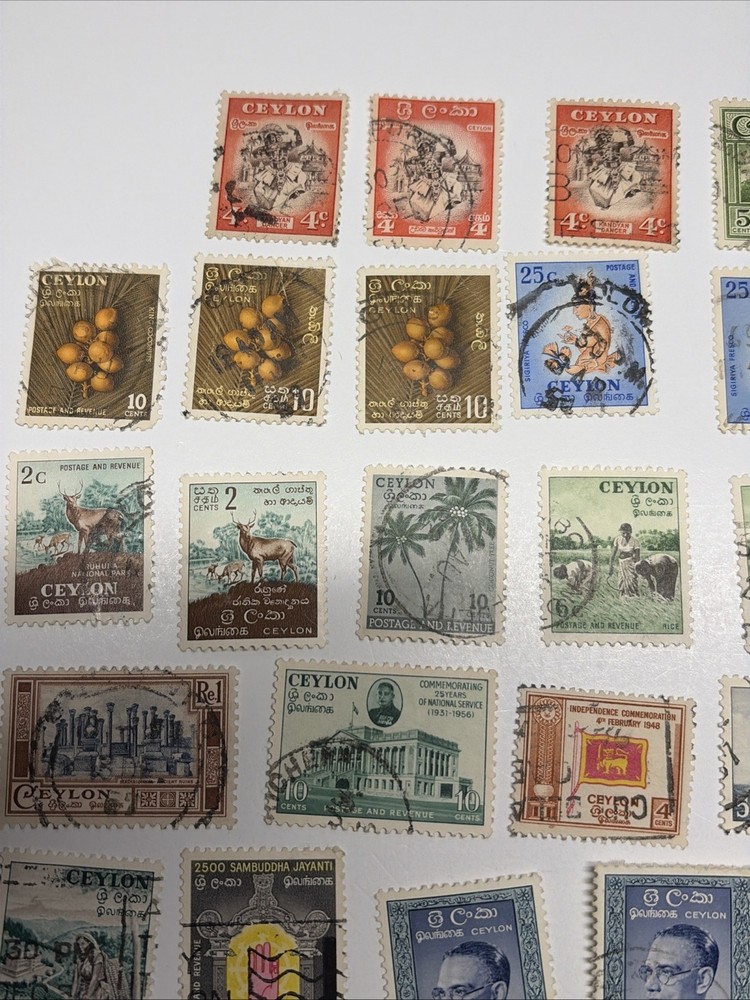 Ceylon Stamp group Used Hinged (Lot 62a File 27)