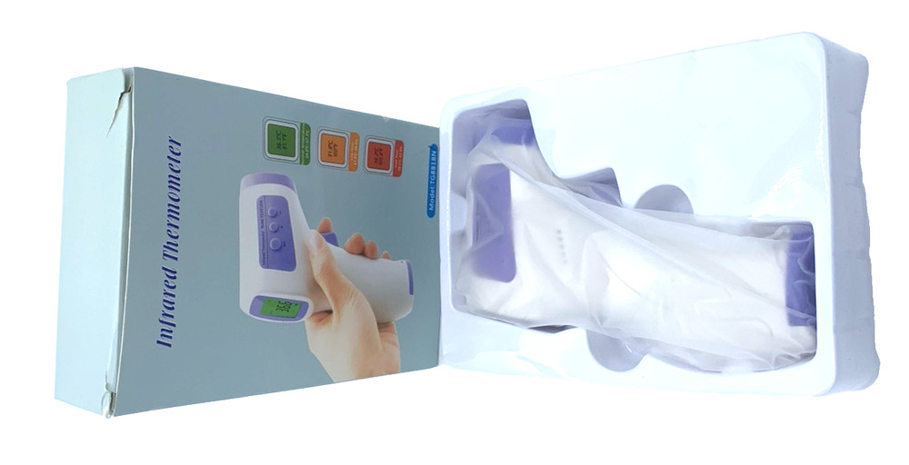 Non-Contact Infrared Digital Thermometer LCD Display Memory Function New In Box