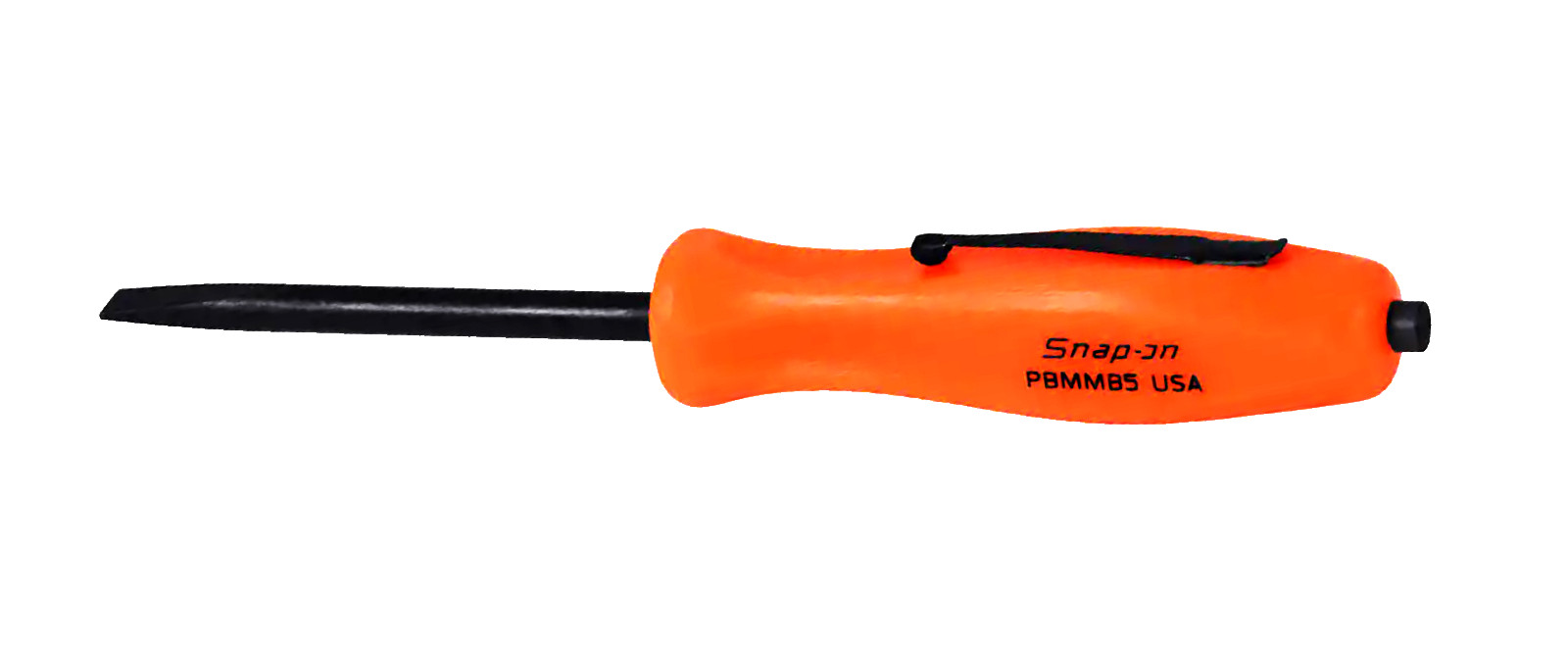 NEW* Snap-On POCKET PRY BAR PBMMS5O STRIAGHT BLADE ORANGE HANDLE 5" MAGNETIC END