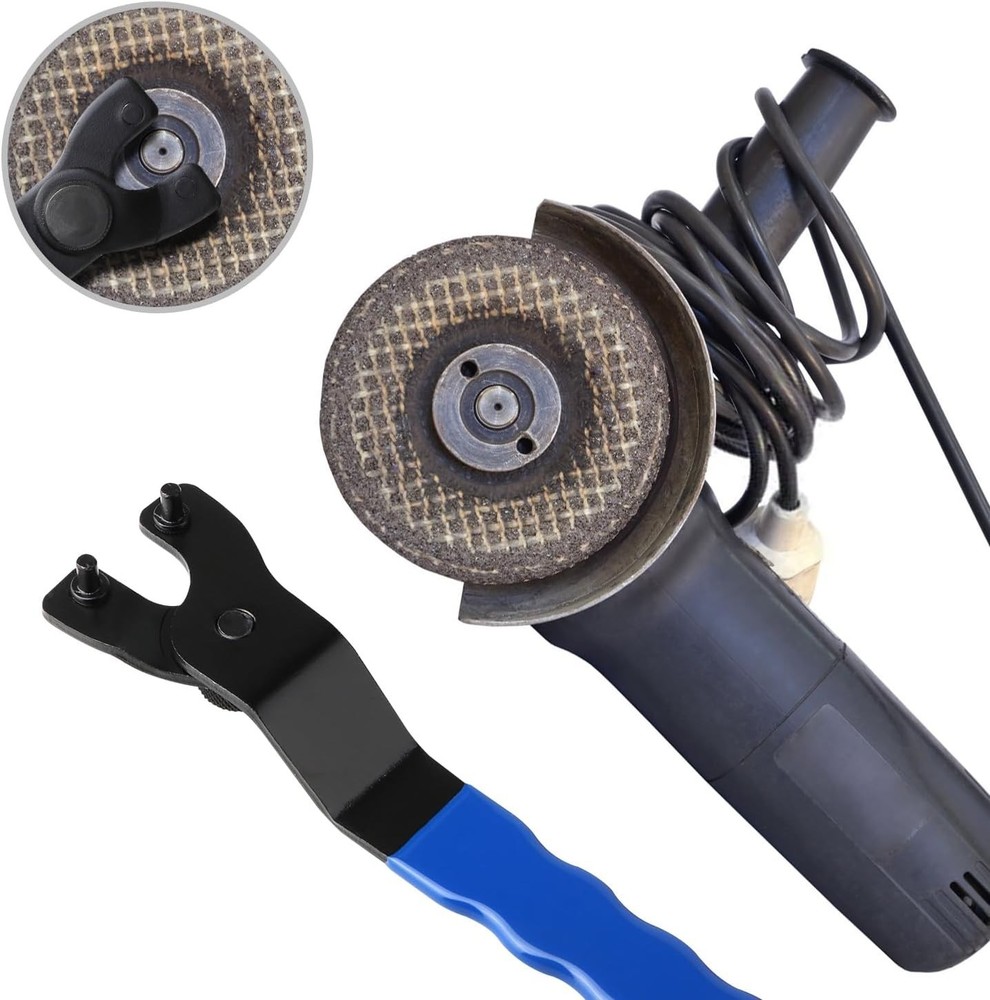 Adjustable Pin Wrench for Angle Grinder Machine,Grinder Spanner ​Wrench Blue