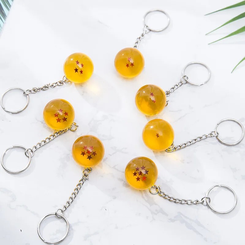 Dragon Ball Orange Keychans Set (7 Keychains)